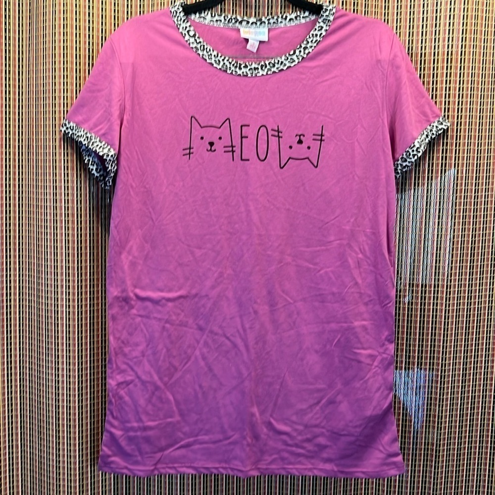 LALAROE Simply Comfortable Tee Shirt, SZ S, 60% Cotton, 40% Polyester, Very Soft